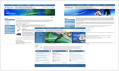 Finisar screenshots